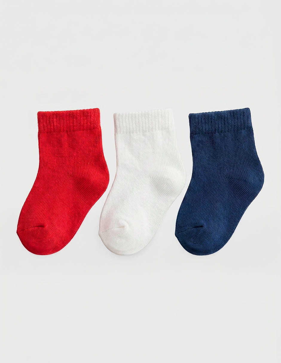 Set de tín de algodón unisex 3 pares