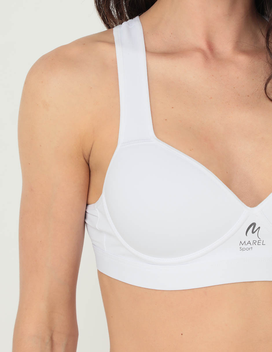 Brassiere peto medio copa preformada para mujer 4