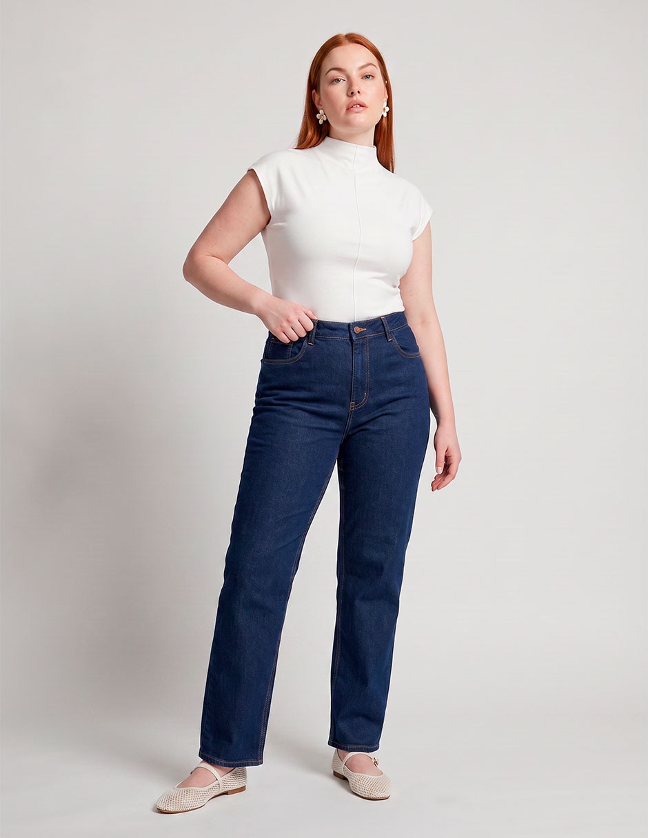 Jeans straight para mujer