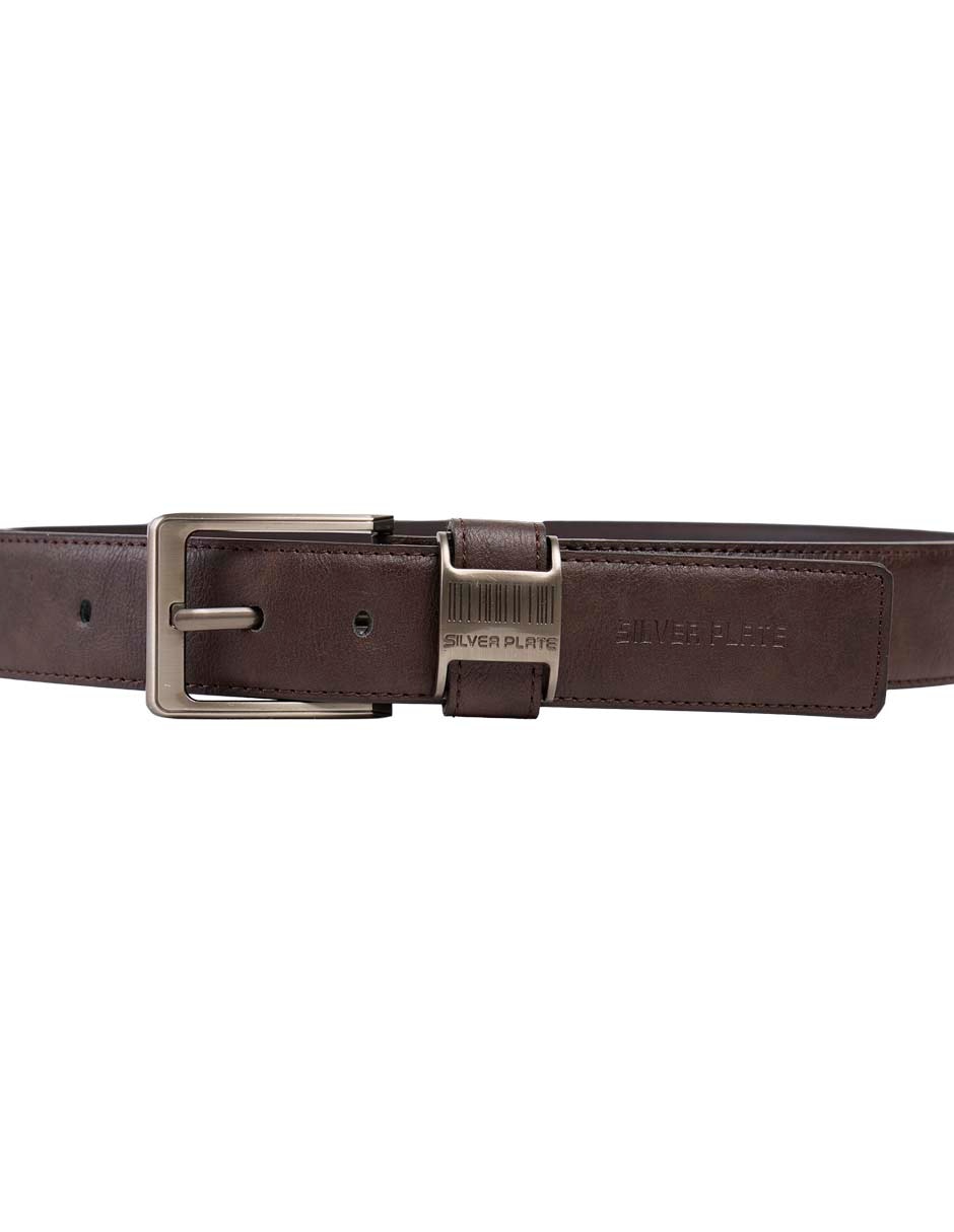 Cinturón Silver Plate para hombre