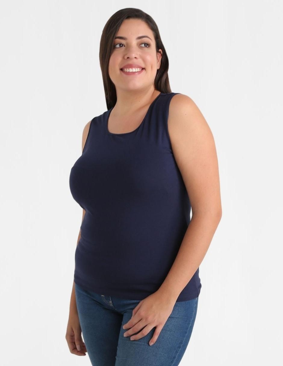 Top cuello regular tirante ancho