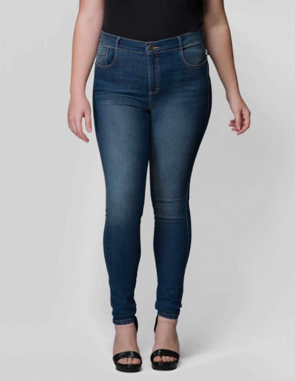 Jeans slim ! corte cintura alta para mujer