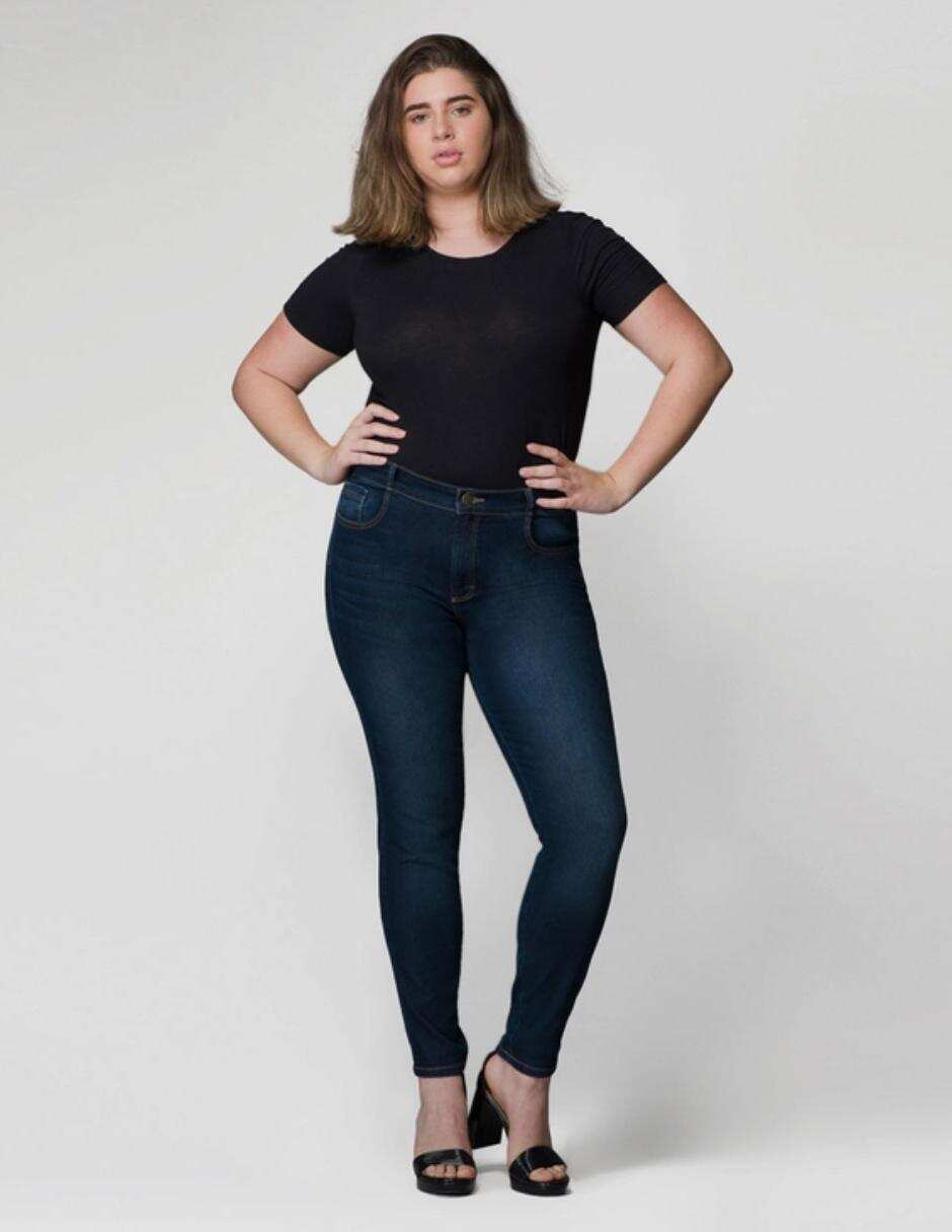 Jeans slim ! corte cintura alta para mujer 3