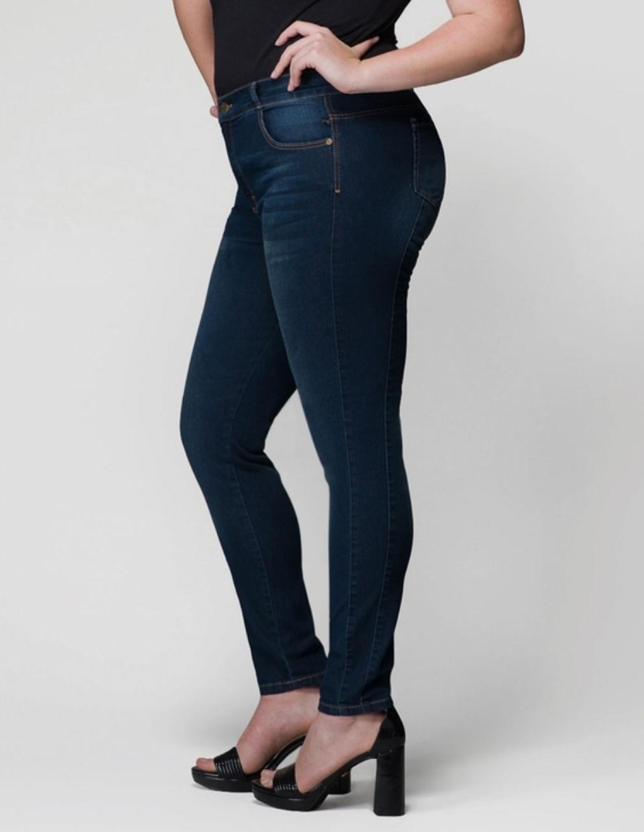 Jeans slim ! corte cintura alta para mujer 4