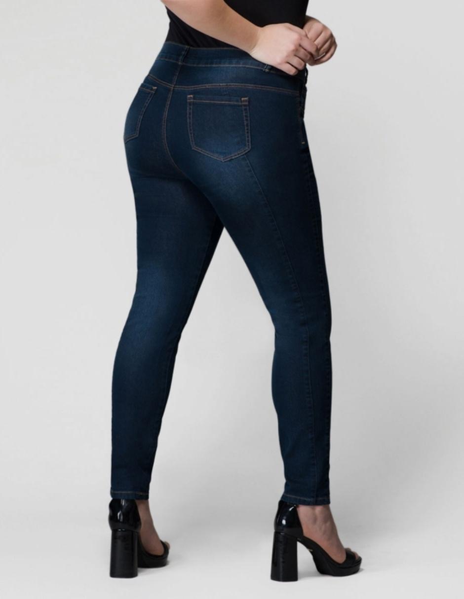 Jeans slim Oh Pomp! corte cintura alta para mujer