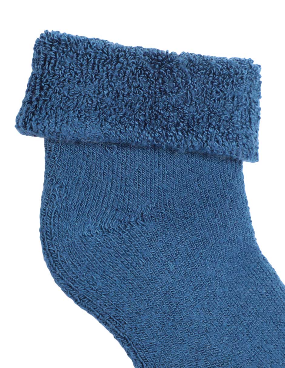 Calcetín de algodón para bebé unisex 3 pares 2