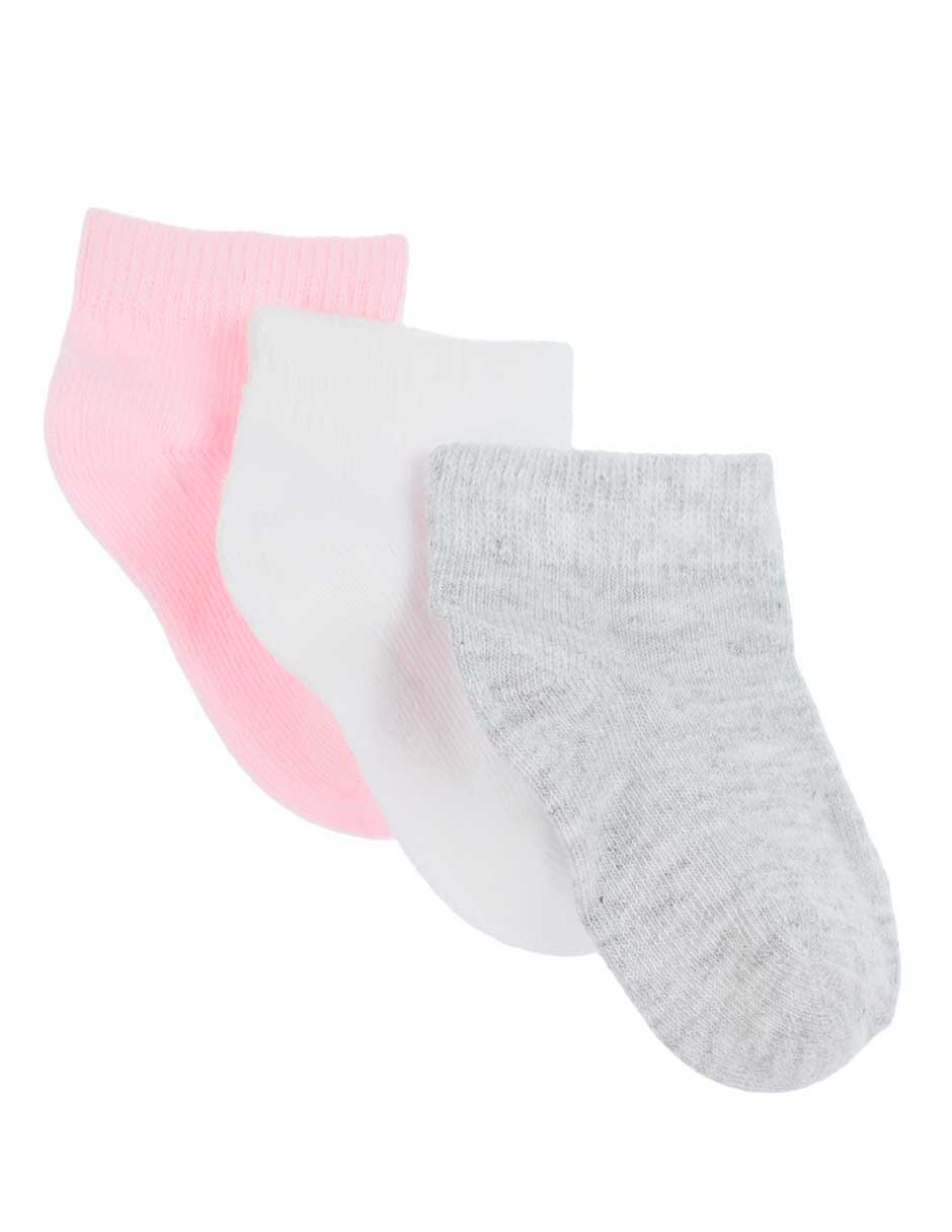 Calcetín de algodón para bebé unisex 3 pares Calcetín de algodón para bebé unisex 3 pares