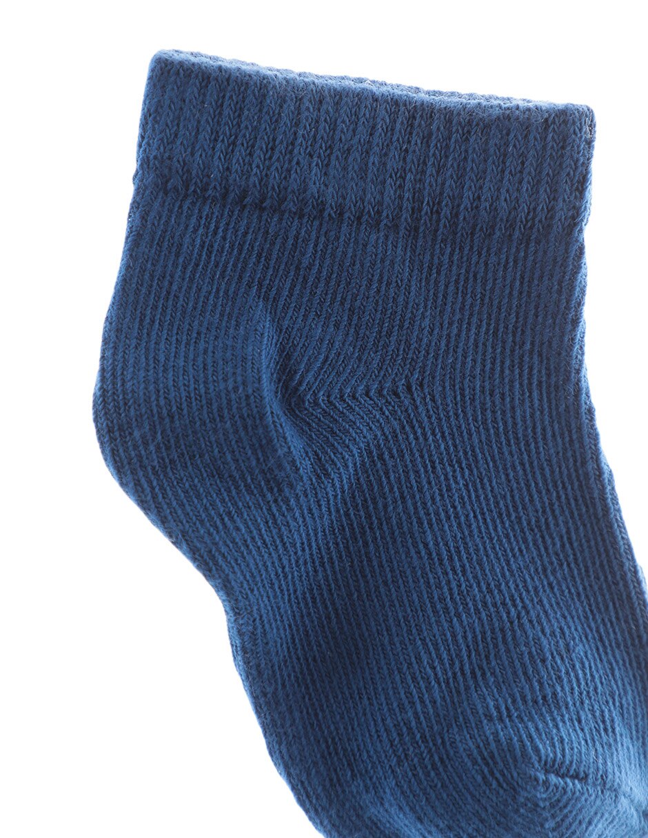 Calcetín de algodón para bebé unisex 3 pares 2