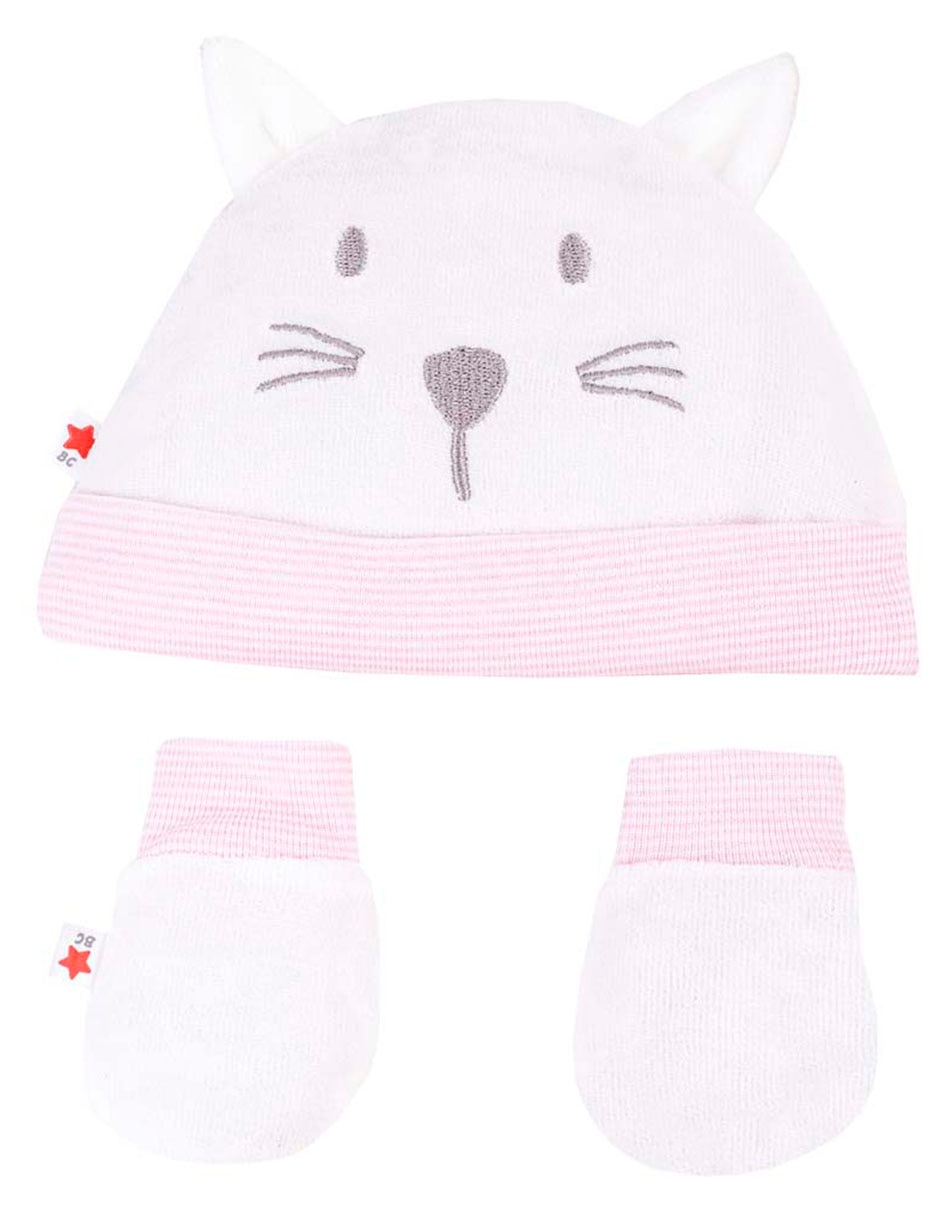 Set gorro - guantes estampado con bordado Set gorro - guantes estampado con bordado