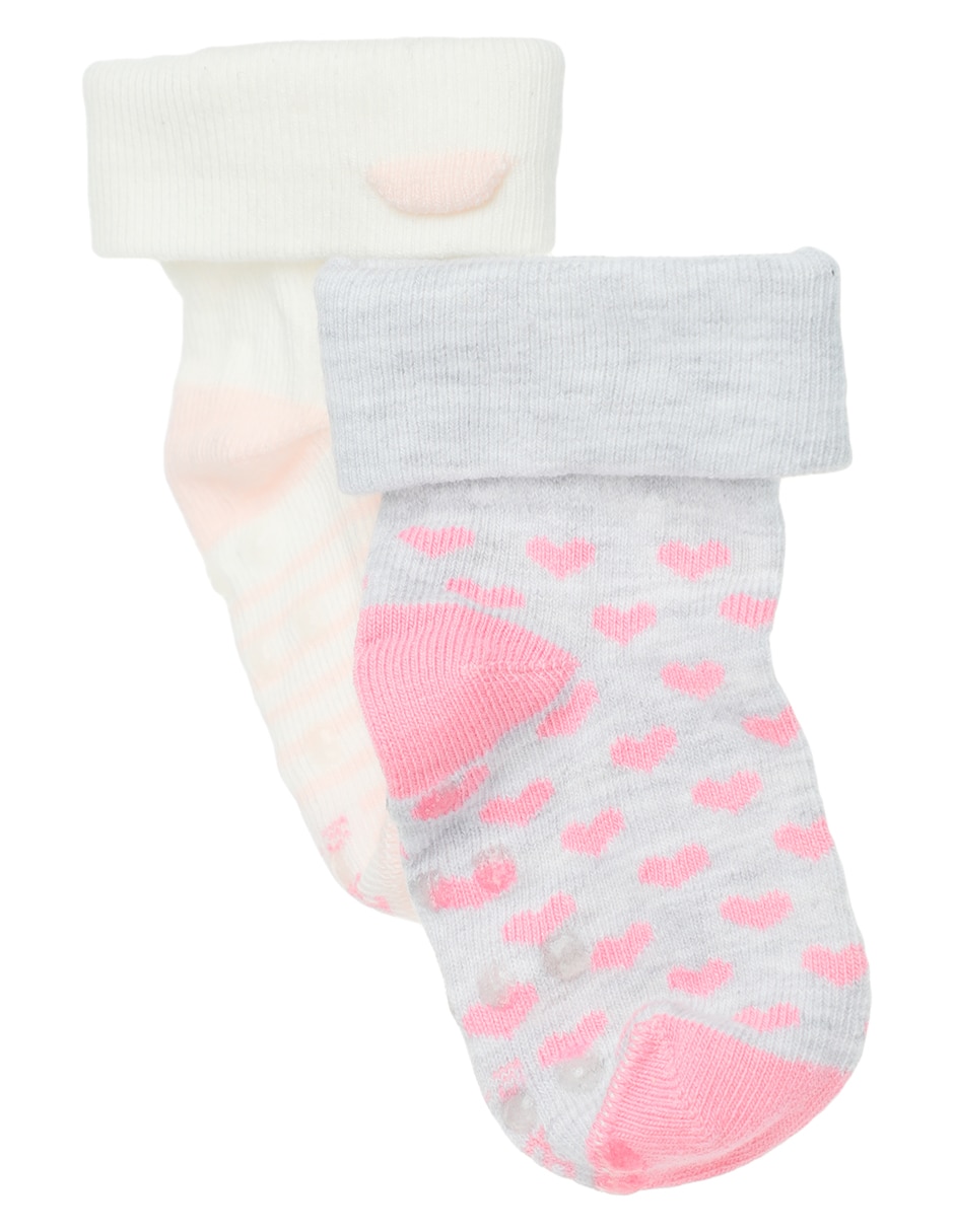 Set de tin antiderrapante sin temática de algodón para preescolar infantil unisex 2 pares Set de tin antiderrapante sin temática de algodón para preescolar infantil unisex 2 pares