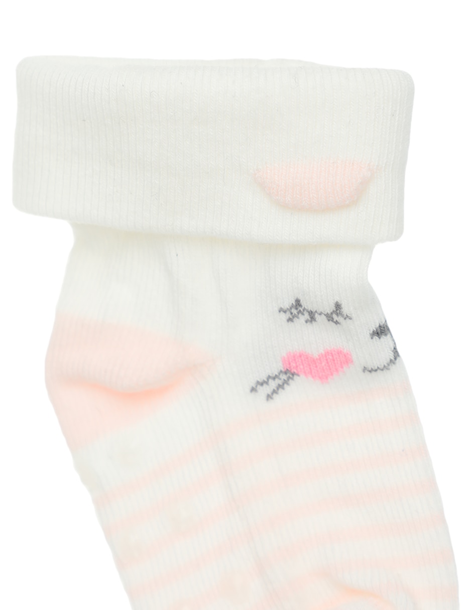 Set de tin antiderrapante sin temática Baby Creysi de algodón para preescolar infantil unisex 2 pares