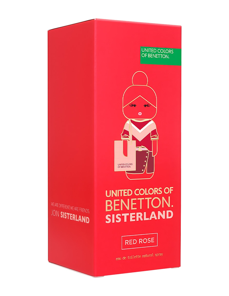 Eau de toilette Benetton Sisterland Red Rose para mujer