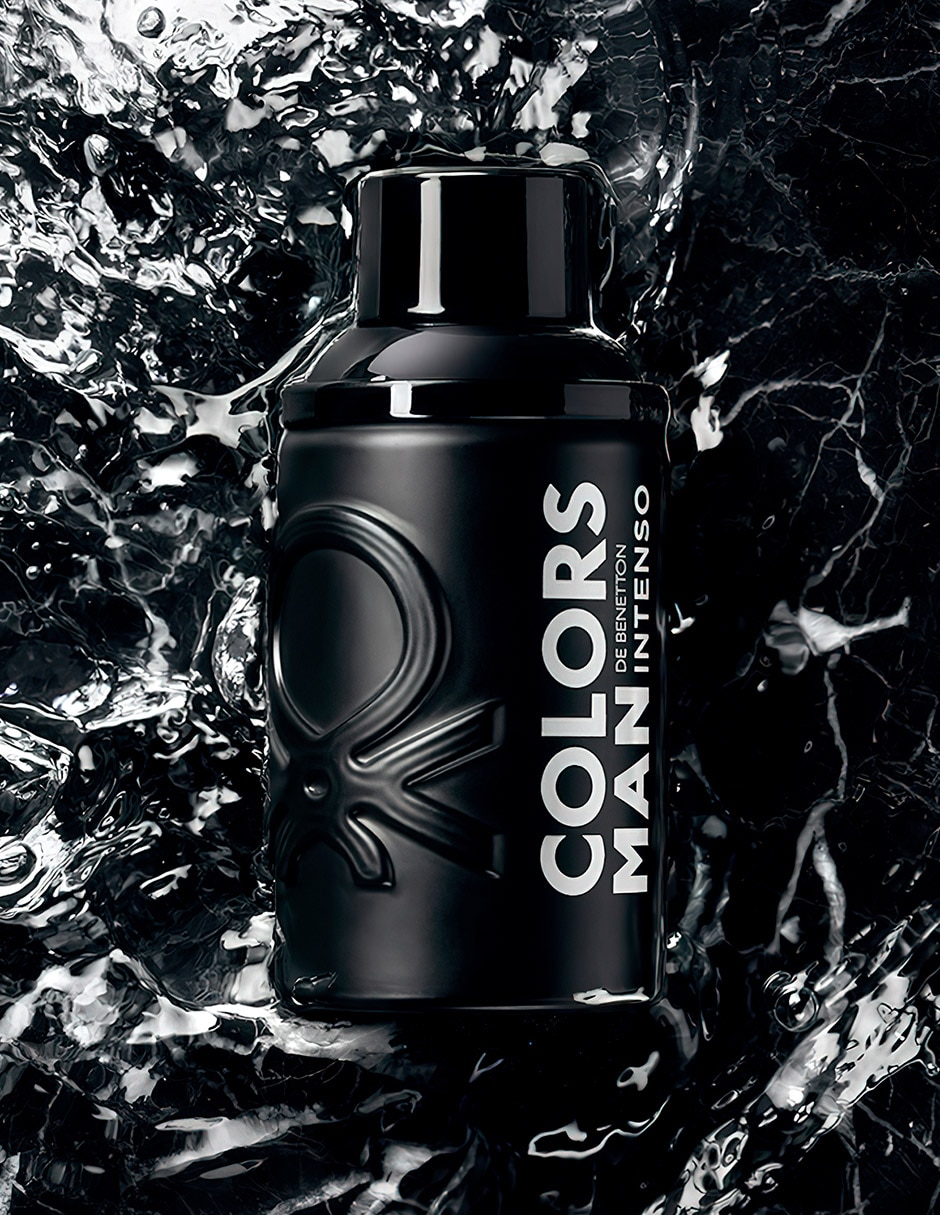 Eau de parfum Benetton Colors Black Intenso para hombre