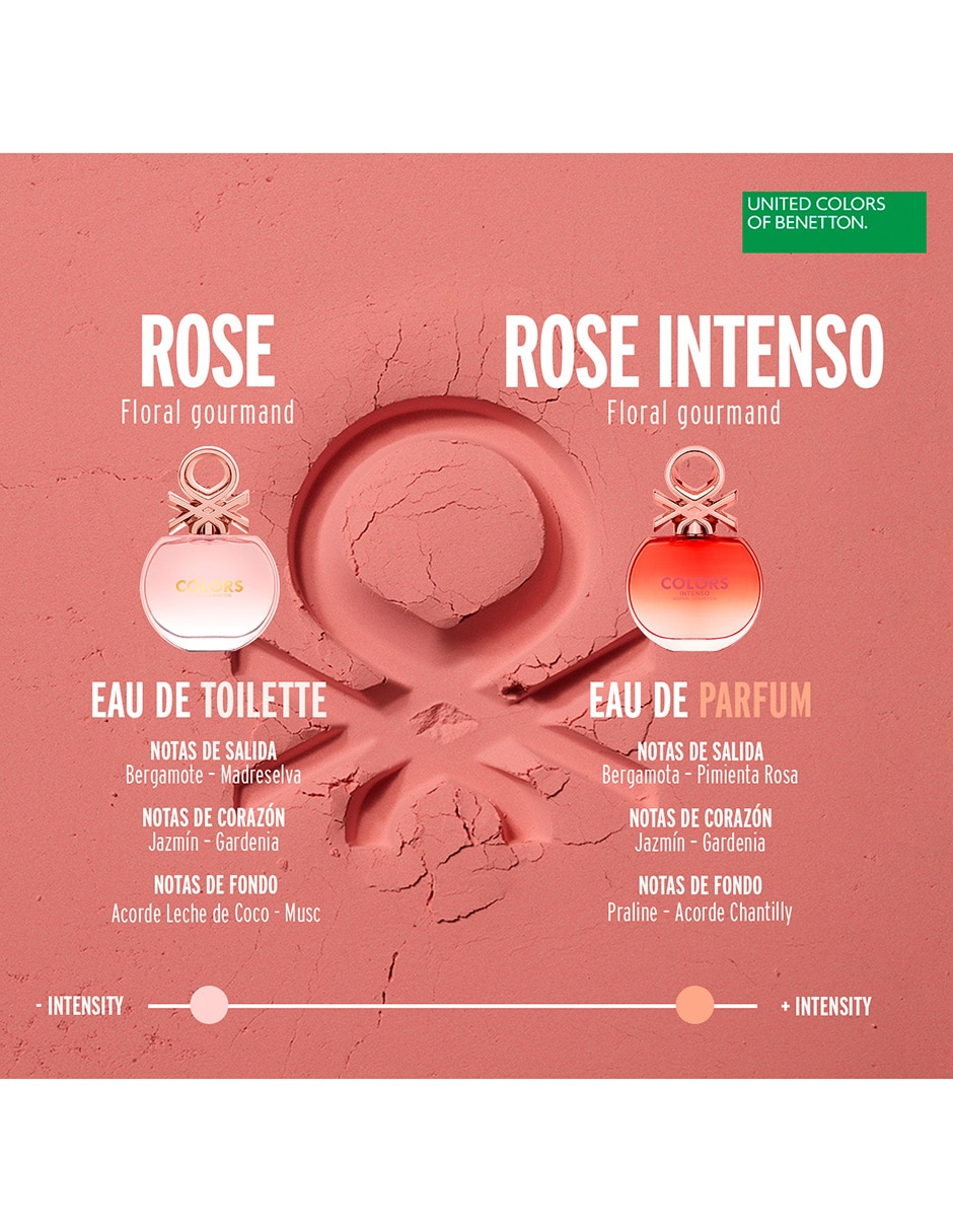 Eau de parfum Benetton Colors Rose Intenso para mujer