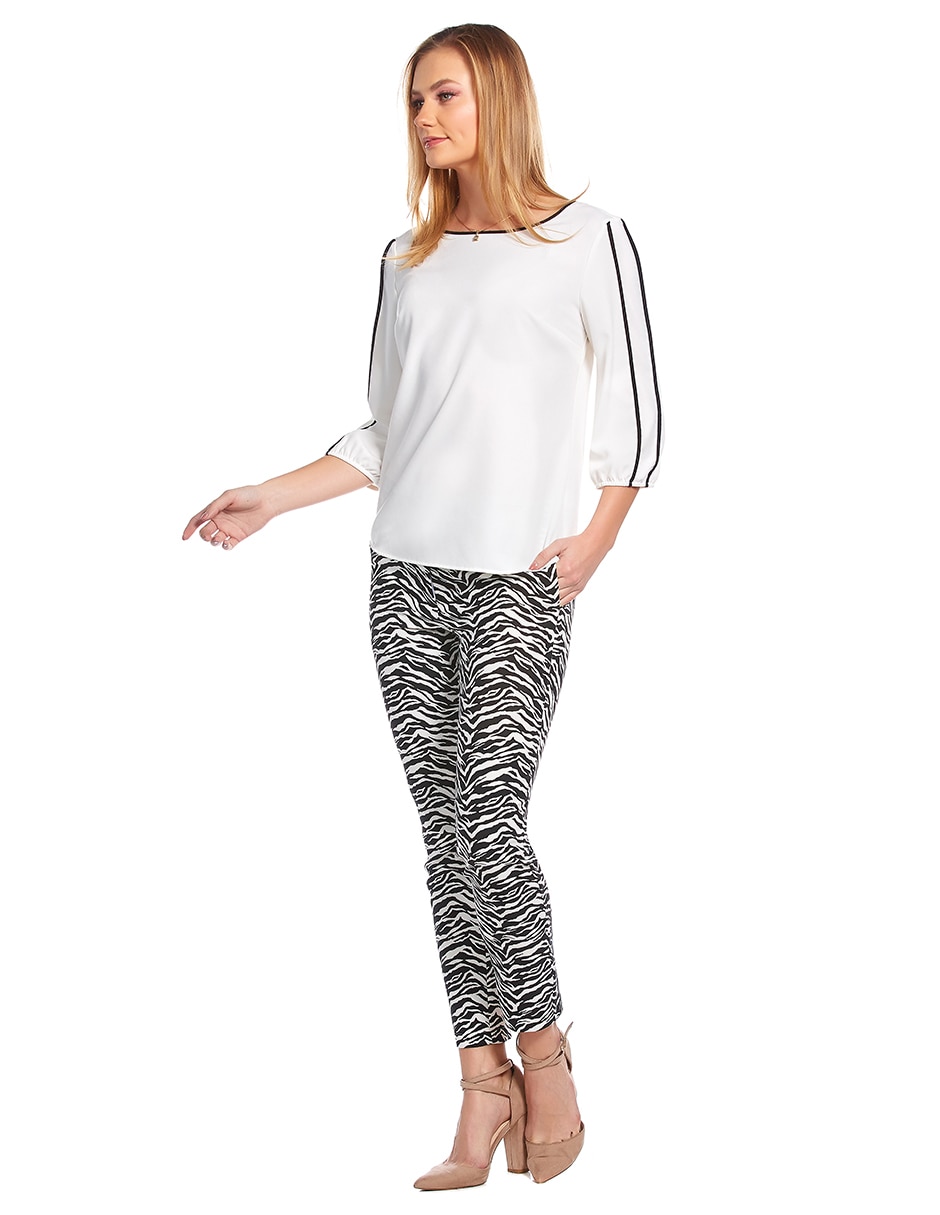 Blusa Pierre Cardin manga 3/4 para mujer
