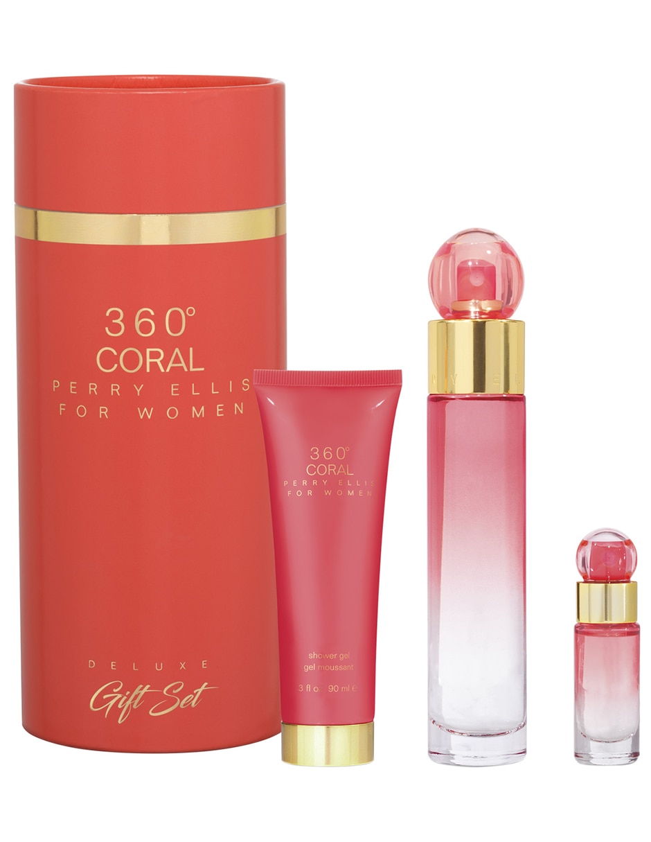 Set Eau de parfum 360° Coral para mujer Set Eau de parfum 360° Coral para mujer
