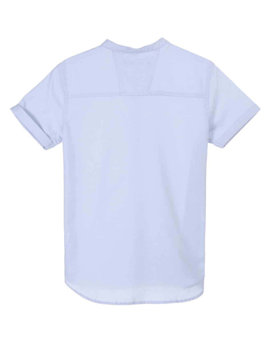 Camisa casual de algodón manga corta para niño
