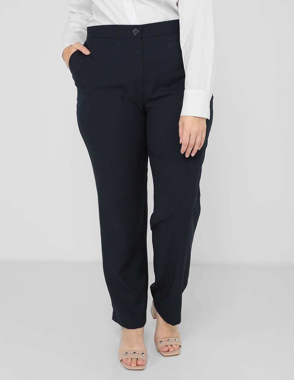 Pantalón de vestir straight para mujer Pantalón de vestir straight para mujer