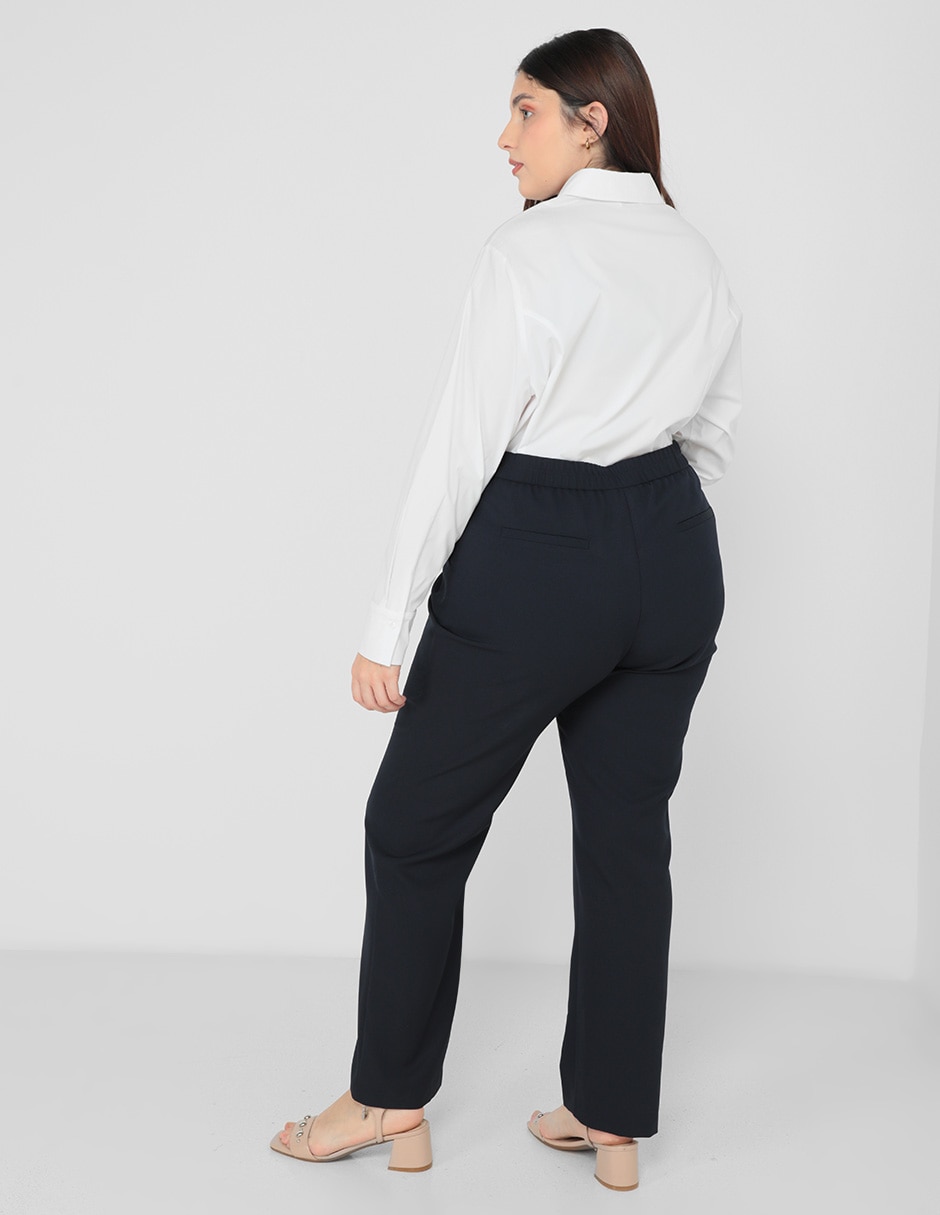 Pantalón de vestir straight para mujer 4