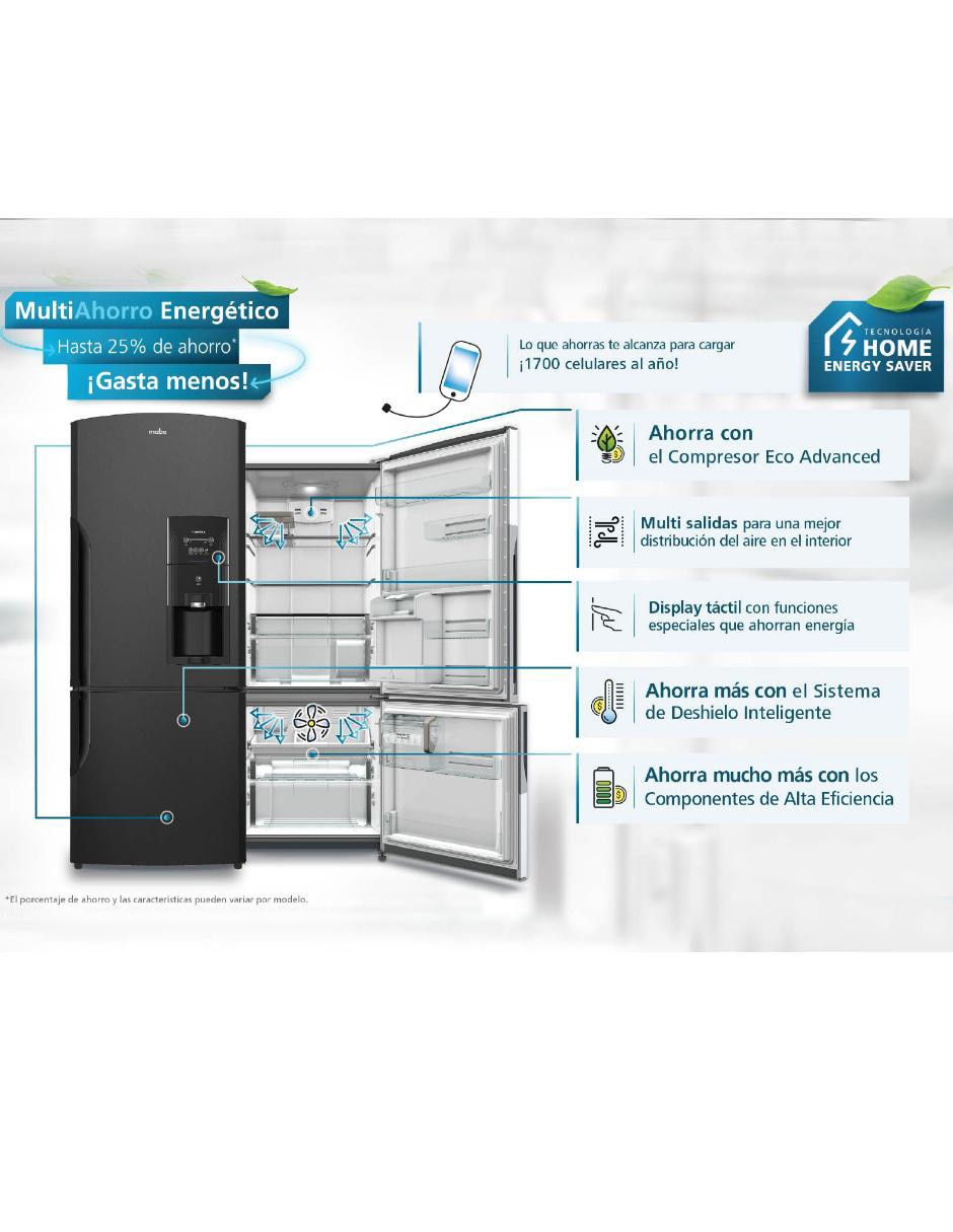 Refrigerador 15 pies cúbicos RMS400IBMRP0 8