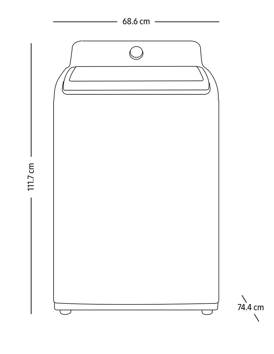 Lavadora Samsung automática carga superior WA20A3350GW/AX