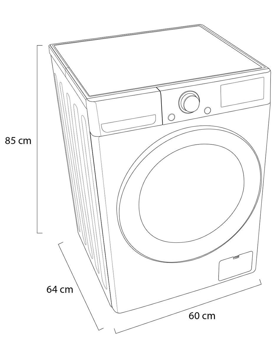 Lavasecadora electrónica carga frontal WD12VVC4S6S 11