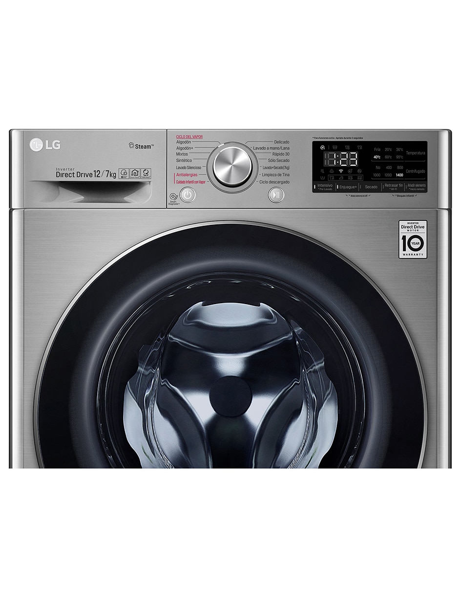 Lavasecadora electrónica carga frontal WD12VVC4S6S 10
