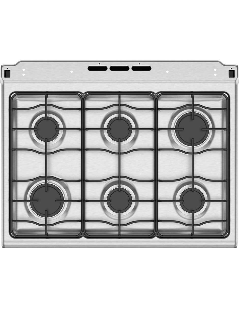 Estufa a gas 78.3 cm EM7641BAIN1 de 6 quemadores