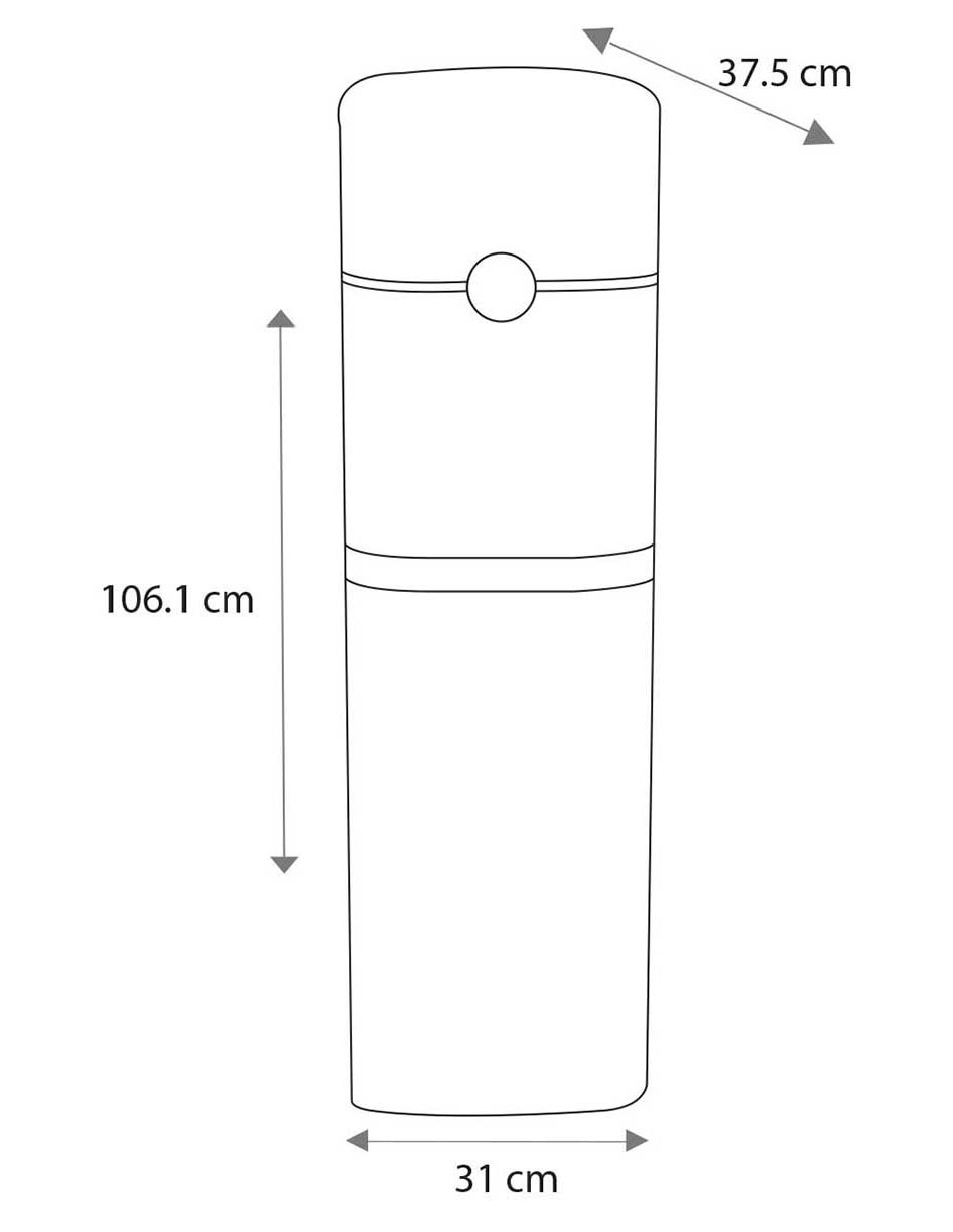 Dispensador de agua fría y caliente Mabe EMBL1TB