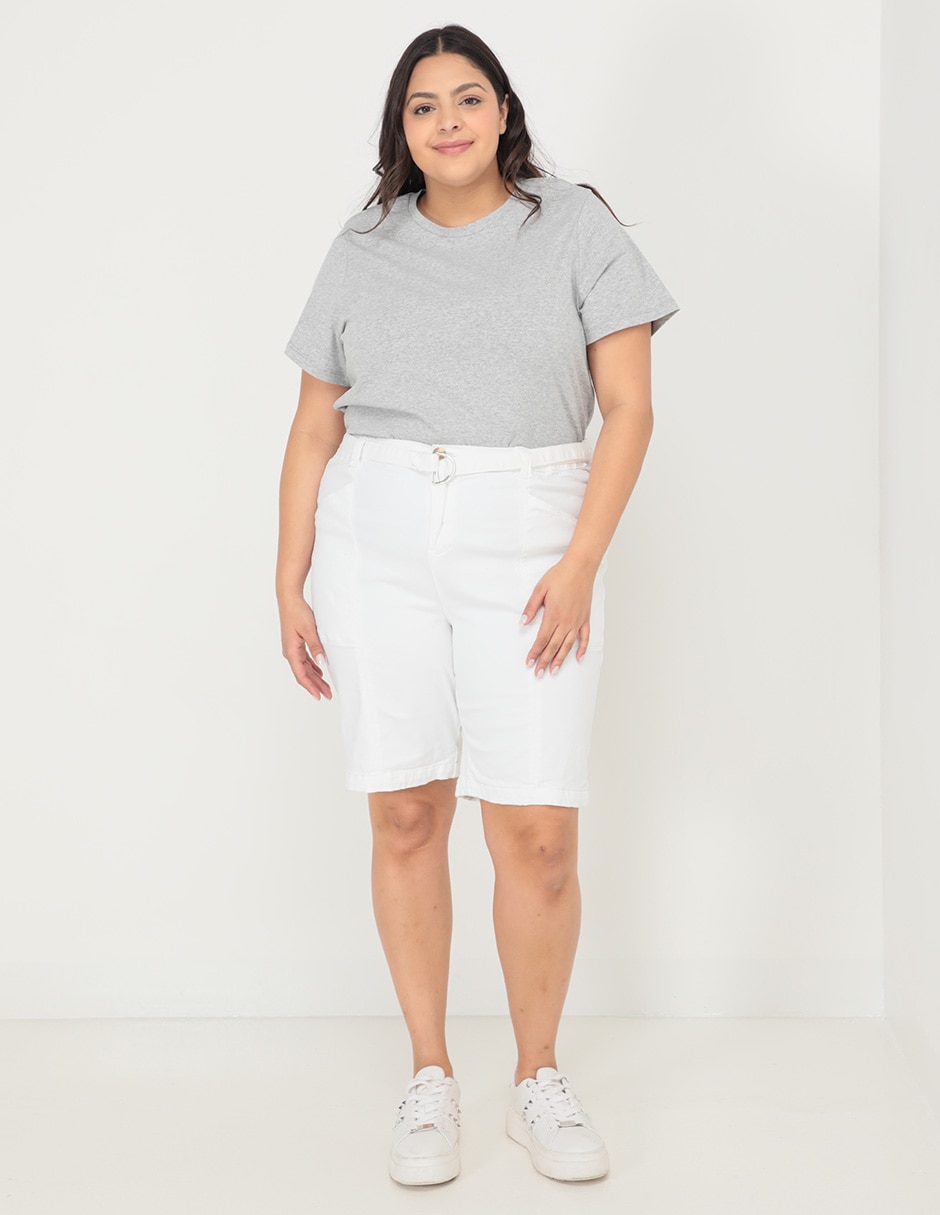 Playera manga corta cuello redondo para mujer 3