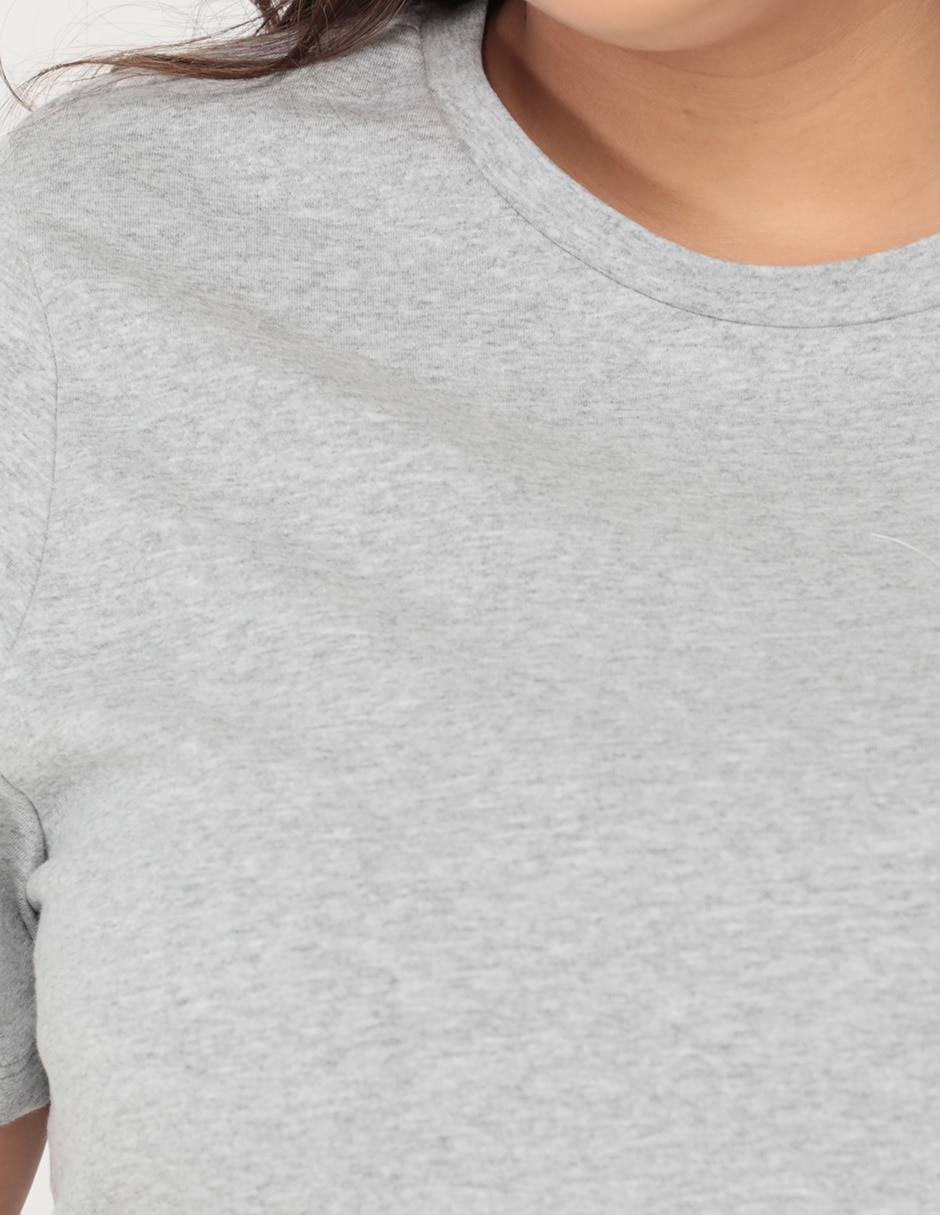 Playera manga corta cuello redondo para mujer 4