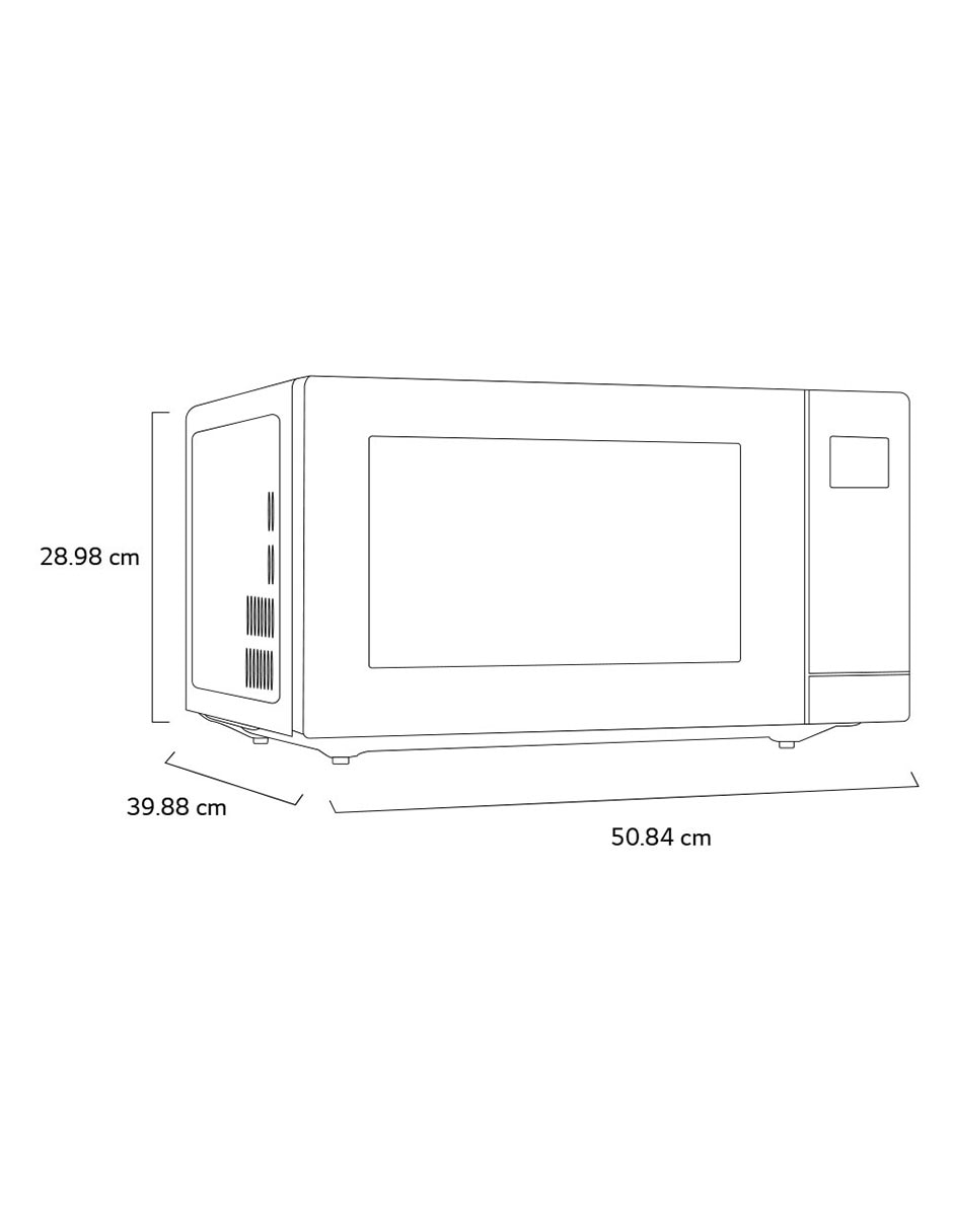 Horno de microondas convencional modelo MS3032JAS 11