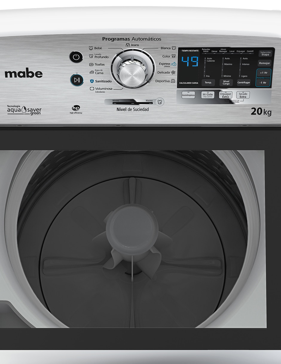 Lavadora 20 kg automática carga superior LMH70211WBAB0 7