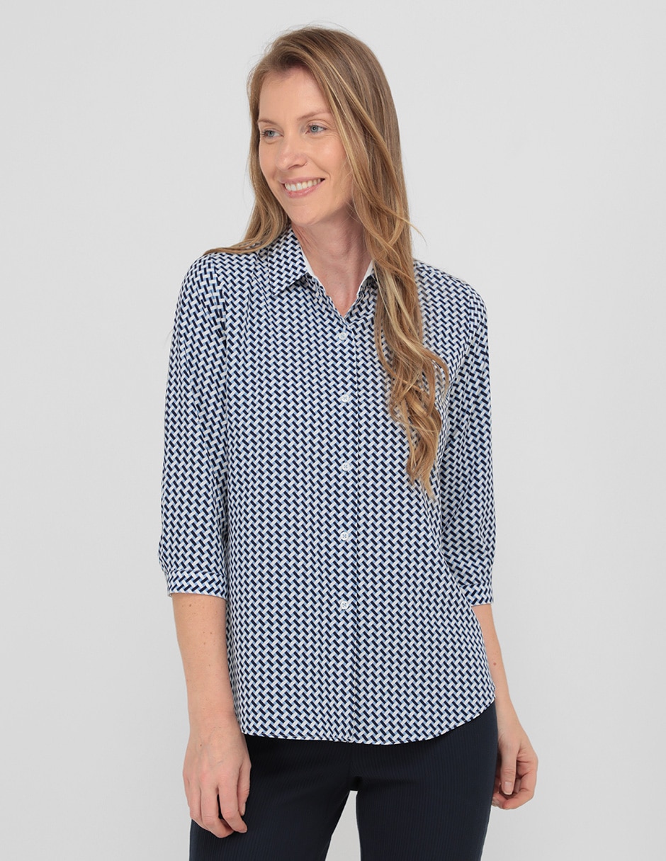 Blusa Parllieni manga 3/4 para mujer