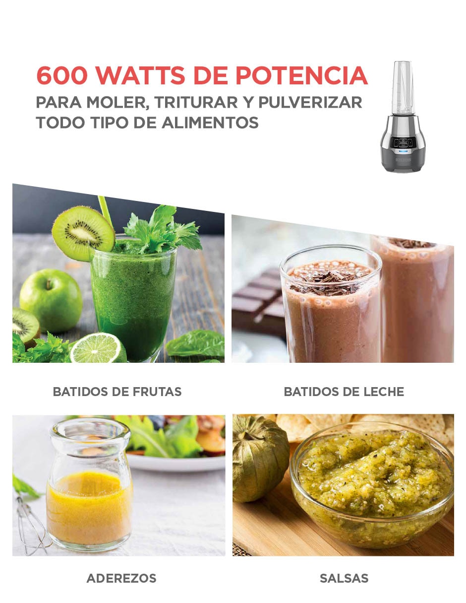 Combo licuadora PB2004G 2 velocidades 7