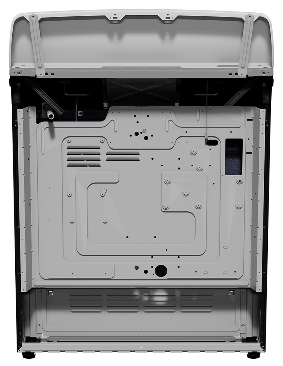 Estufa de piso a gas natural/lp 76.6 cm EM7646BSIS2 de 6 quemadores