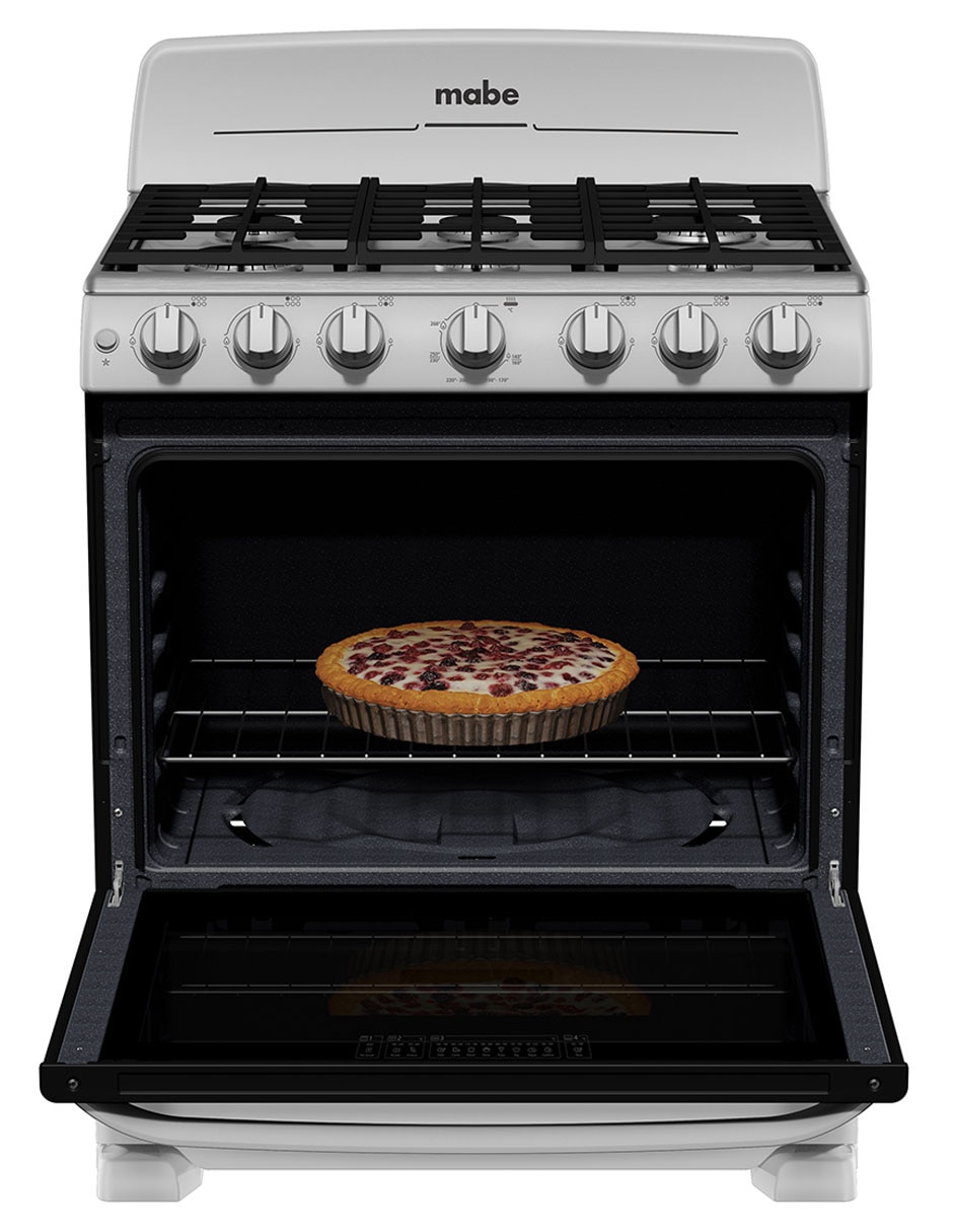 Estufa de piso a gas natural/lp 76.6 cm EM7646BSIS2 de 6 quemadores 4