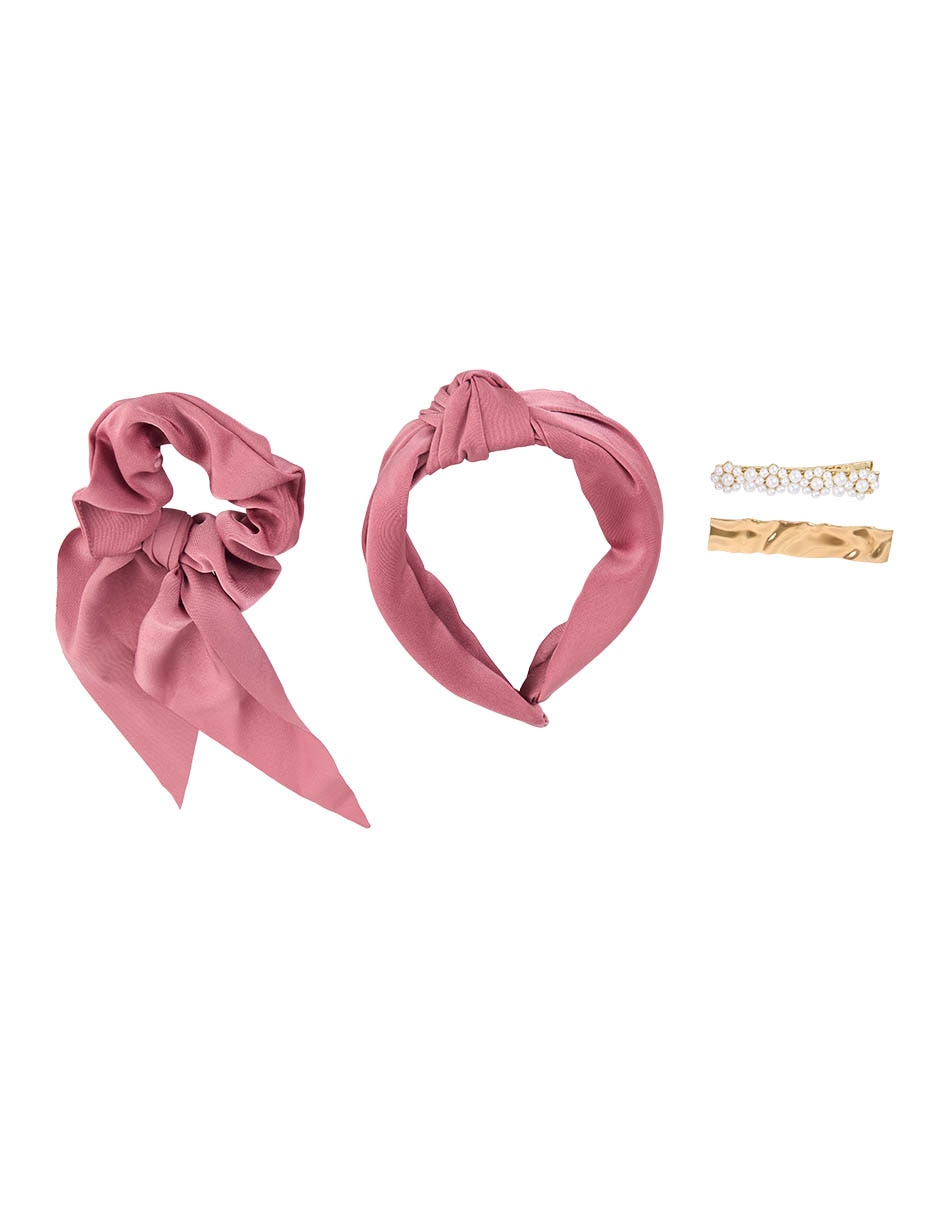 Set de broches para cabello con acabado brillante