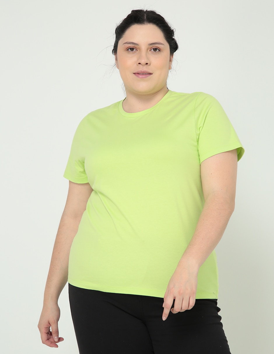 Playera manga corta Weekend Plus cuello redondo para mujer