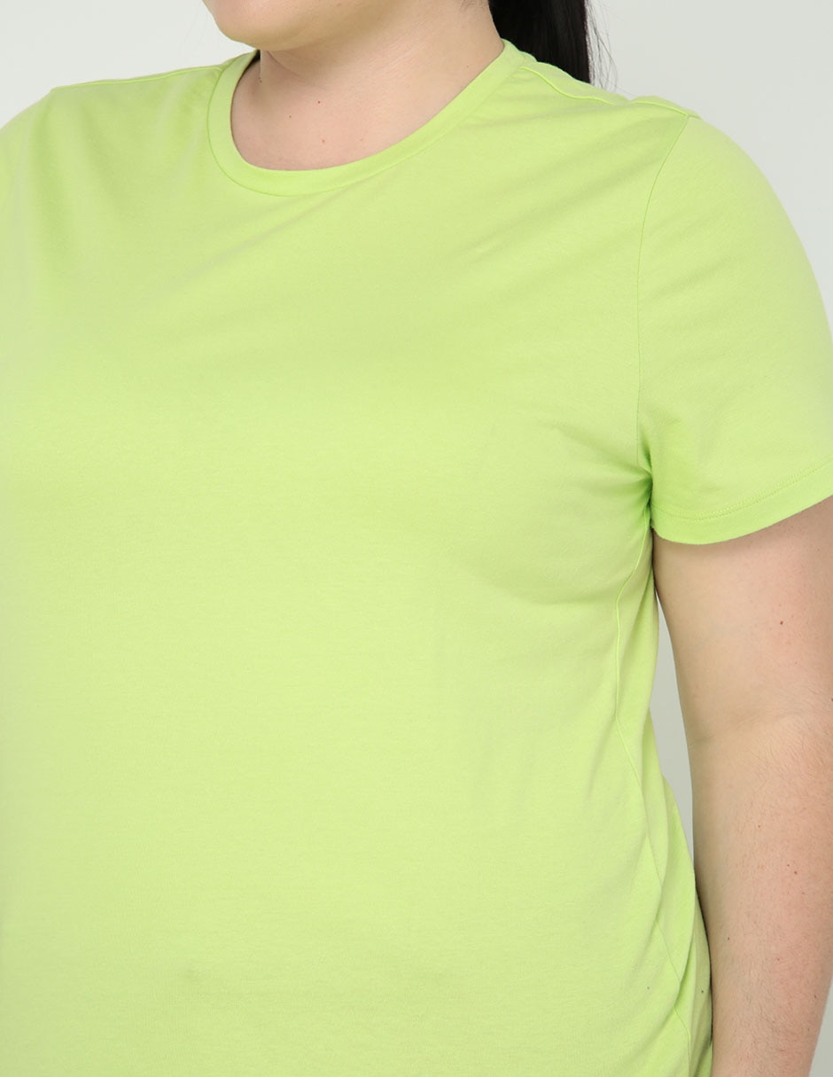 Playera manga corta Weekend Plus cuello redondo para mujer