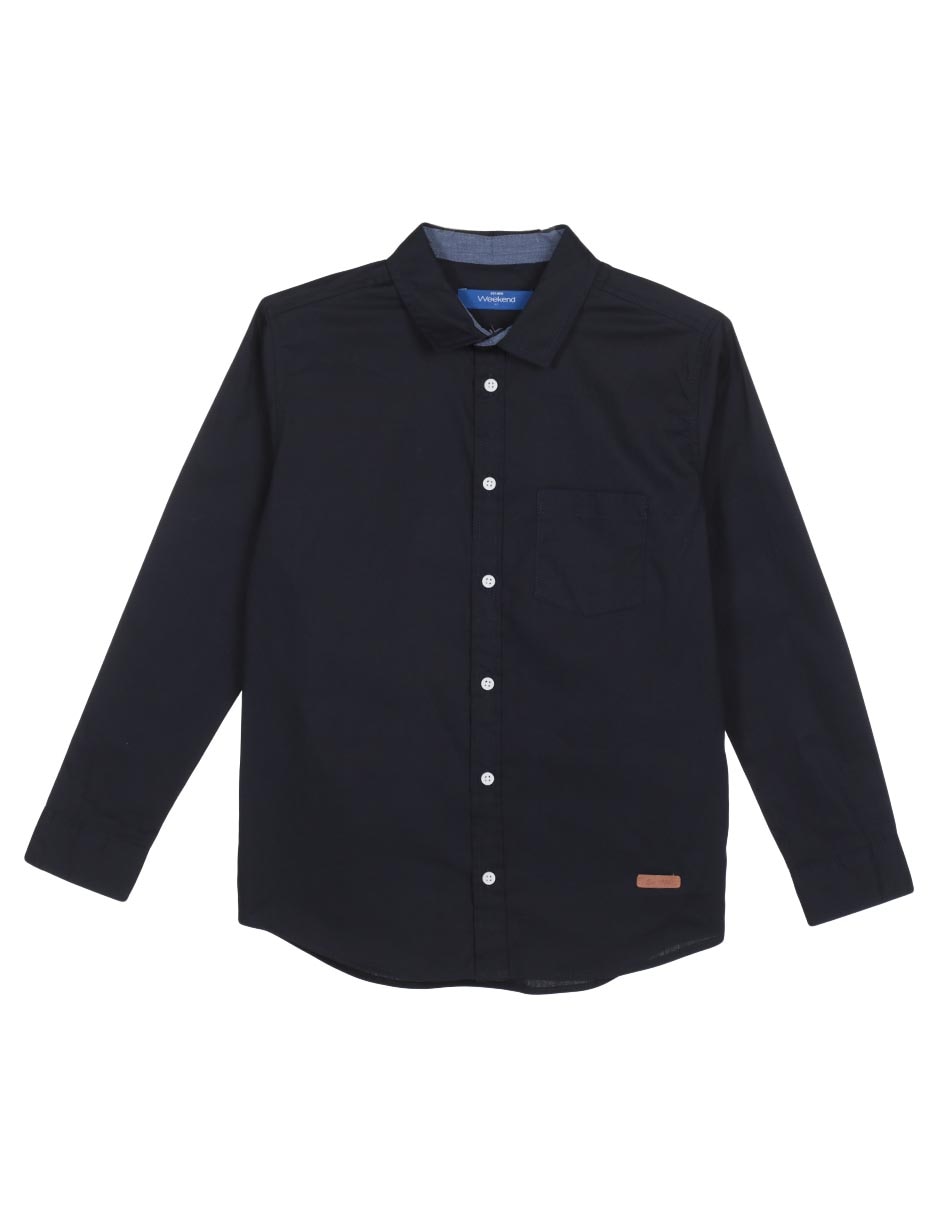 Camisa casual Weekend de algodón manga larga para niño