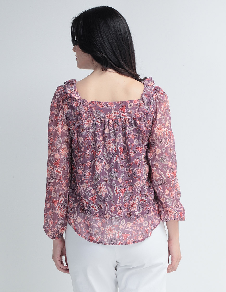 Blusa manga larga para mujer 5