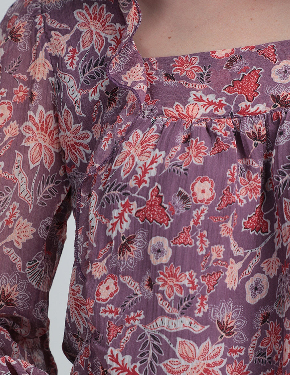 Blusa manga larga para mujer