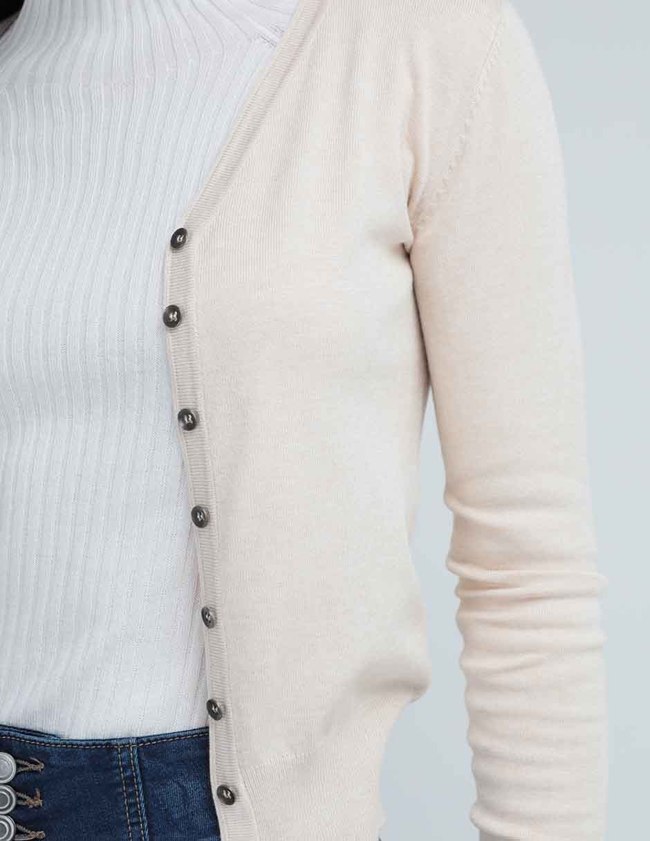 Suéter cuello v para mujer 2