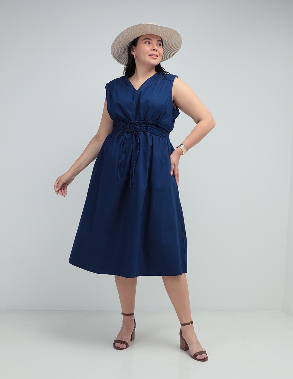 Vestido midi casual para mujer