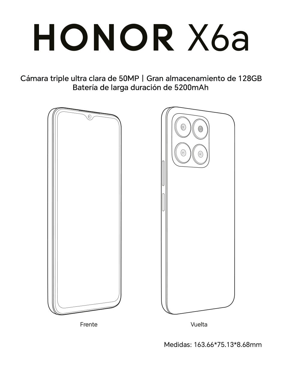 Smartphone X6A TFT 6.5 pulgadas AT&T 15