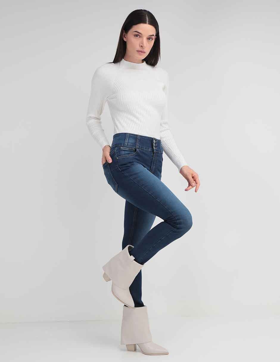 Playera manga larga cuello alto para mujer 3