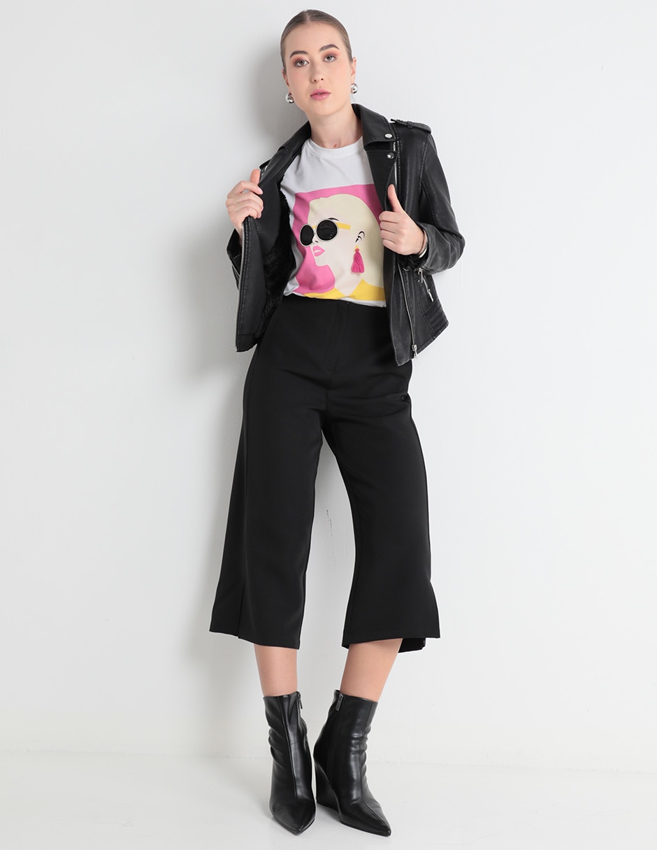 Playera manga corta cuello redondo mujer 3