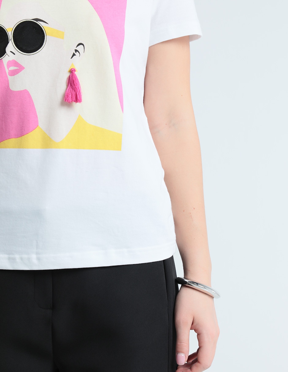 Playera manga corta cuello redondo mujer 2
