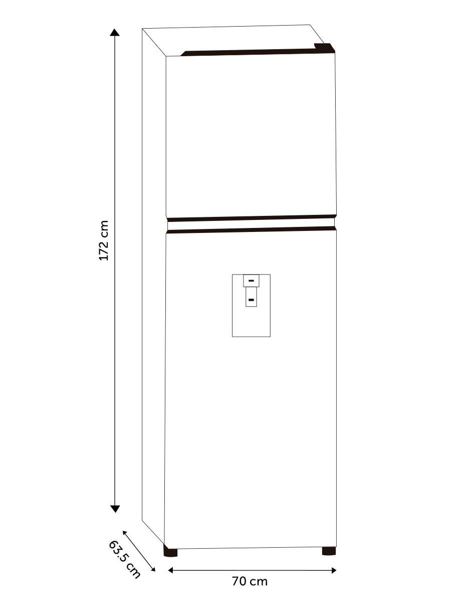Refrigerador Hisense 14 pies cúbicos RT14N6CDX